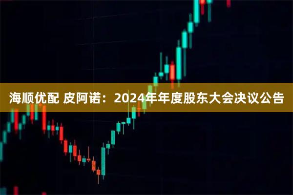 海顺优配 皮阿诺：2024年年度股东大会决议公告