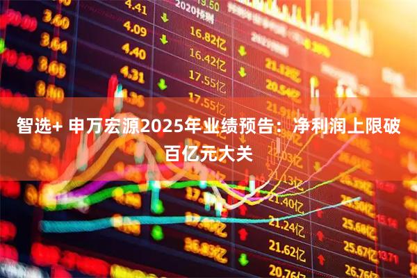 智选+ 申万宏源2025年业绩预告：净利润上限破百亿元大关